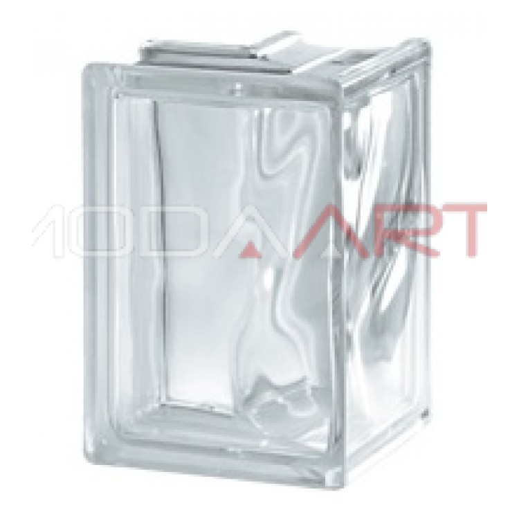 14x14x19x8cm 90' Köse Kesim Seffaf Dalgalı